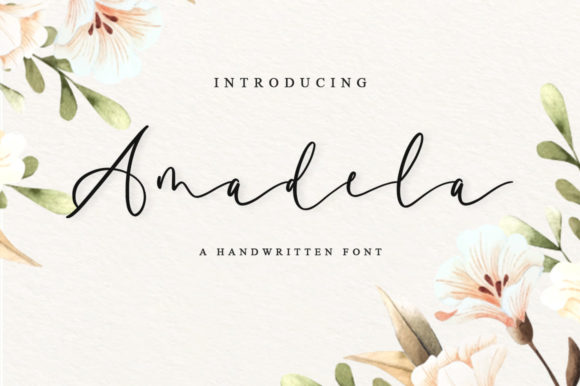 Amadela: A Luxurious Script Font for Business