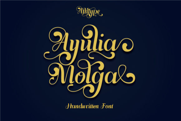 Ayulia Molga: A Script Font for Digital Marketing