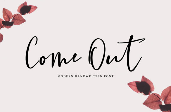 Bring Your Creations to Life with the Come Out Script Font