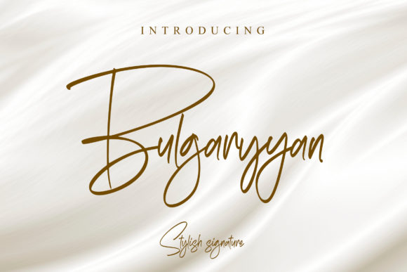 Bulgaryyan: A Script Font for Real Design Work