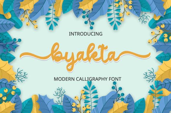 Byakta: A Stylish Script Font