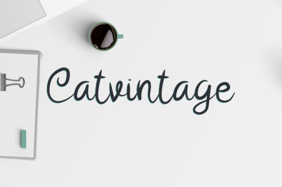 Catvintage: A Script Font for Elegant Design