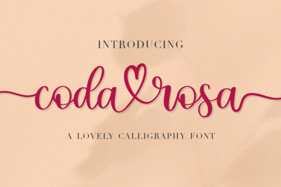 Coda Rosa: A Script Font for Editorial Elegance