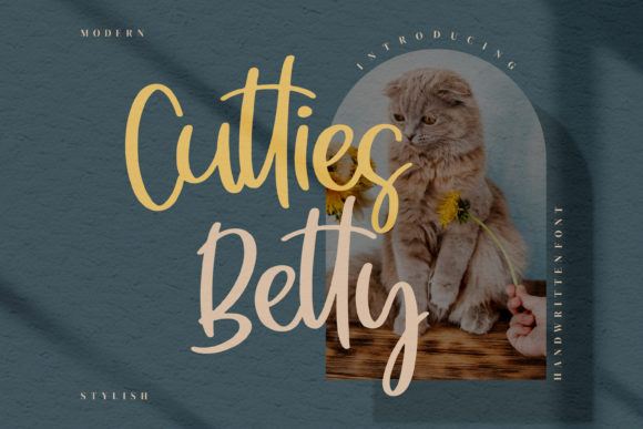 Cutties Betty: A Script Font for Elegant Design