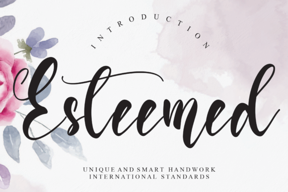 Esteemed Font: Timeless Script for Creative Projects