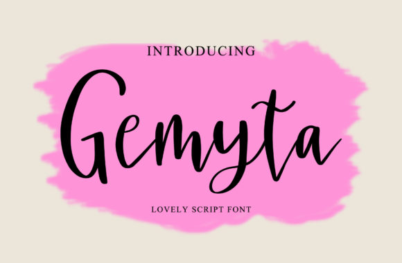 Gemyta: A Script Font for Elegant Campaigns