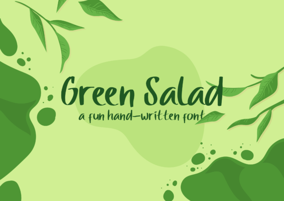 Green Salad Font for Creative Makers