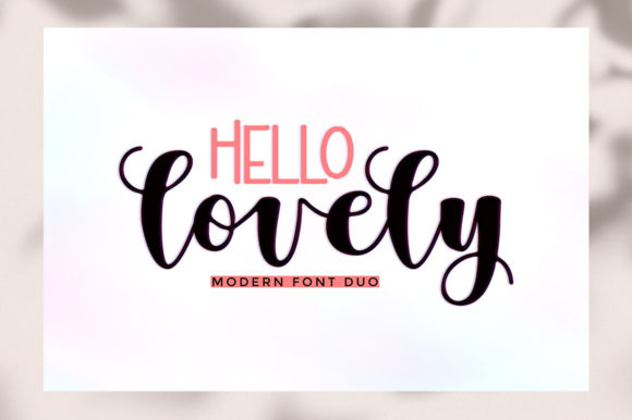 Hello Lovely Duo Font Review