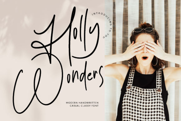Holly Wonders Script Font for a Polished Brand Identity