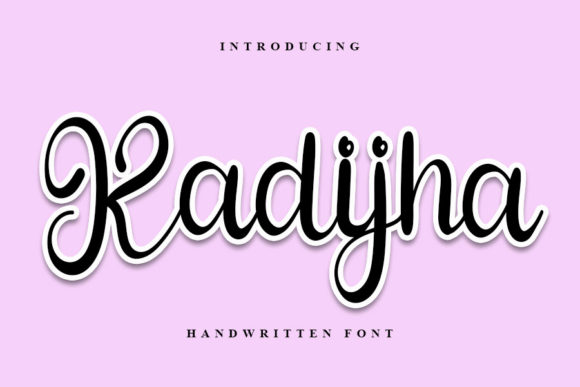 Kadijha: A Stylish Script Font