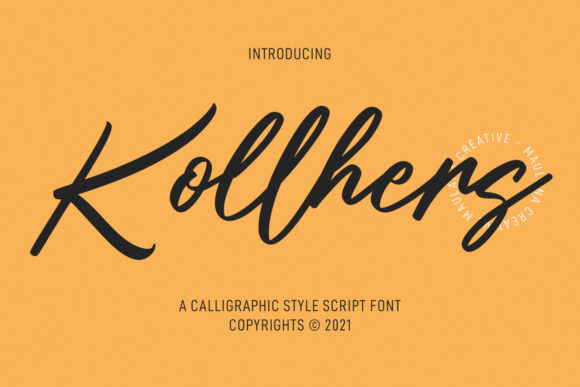 Kollhers Script Font for Digital Design