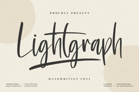 Lightgraph: Elegant Script Font