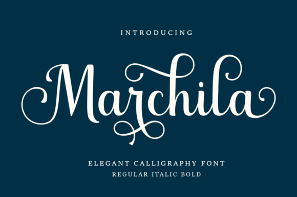 Marchila Font – A Script Typeface for Polished Web Design