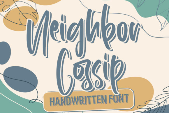 Neighbor Gossip Font for Web Design