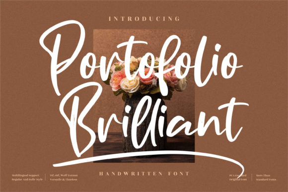 Portofolio Brilliant: A Font for Elegant Branding