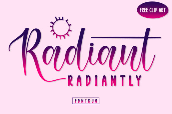Radiant Radiantly: A Font That Dances