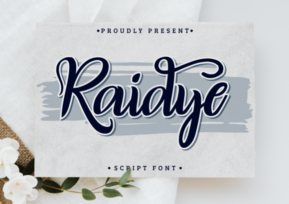 Raidye: Elegant Script Font for Digital Marketing