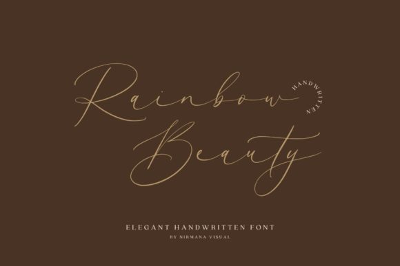 Rainbow Beauty: A Script Font for Creative Projects
