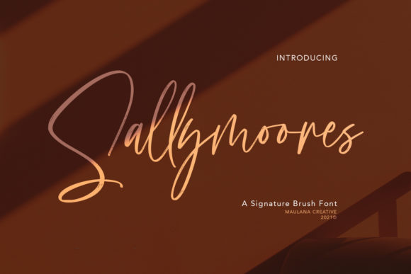 Sallymoores: A Stylish Script Font for Crafters
