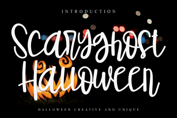 Scaryghost Halloween: A Sophisticated Script Font for Creative Branding