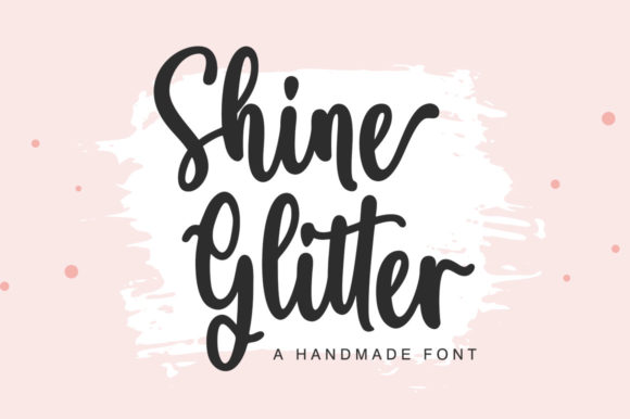 Shine Glitter Font Review