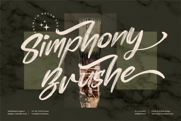 Simphony Brushe: A Script Font for Elegant Design