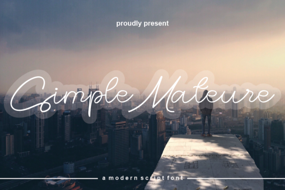 Simple Mateure: A Script Font for Creative Makers