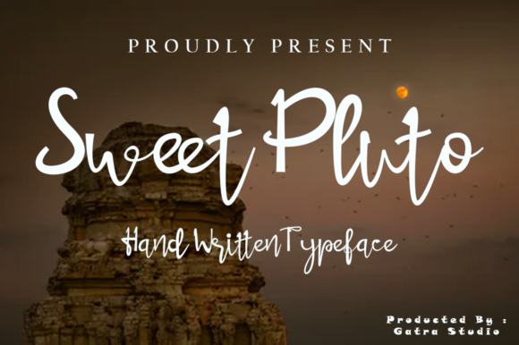 Sweet Pluto: A Playful Script Font for Creative Makers