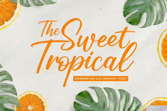 Sweet Tropical Font: A Creative Typeface for Handmade Designs