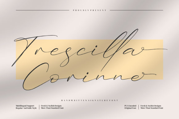 Trescilla Corinne Font: A Whimsical Script for Your Brand