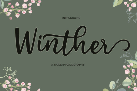 Winther: A Script Font for Creative Makers